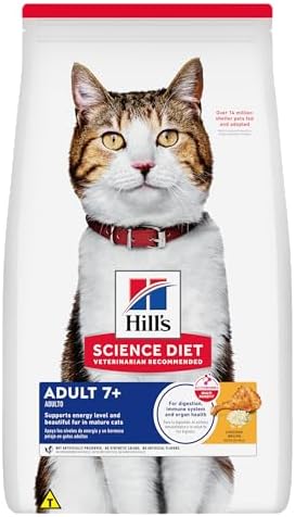 Ração Hill's Science Diet Adulto 7+ para Gatos Idosos Sabor Frango 3.17kg