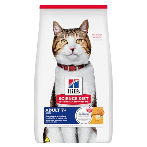 Ração Hill's Science Diet Adulto 7+ para Gatos Idosos Sabor Frango 3.17kg