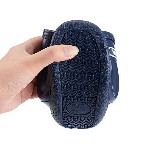 Toddler Rain Boots Girls Boys Waterproof Lightweight PVC Wellington Boots with Easy-on2