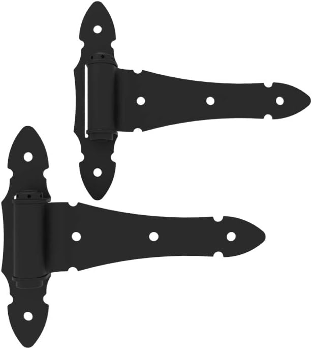 Barrette Outdoor Living Heavy-Duty 8" Ornamental T-Hinge, Black