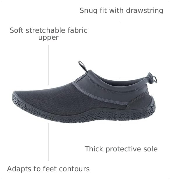 Image of WHITIN Versatile Water Shoes for Men Women Z20 | Lightweight for Multi-Activity Use, Thick TPR Sole for Rock & Shell Protection, Foldable & Packable Travel Essential