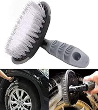 Kozdiko T-Type Car Tire Cleaning Brush Scrubber with Antislip Handle Multi-Functional Cars Tyre Wheel Rim Hub Washing Cleaner for Honda Civic