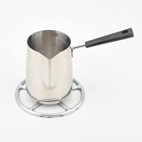 Miniatura 4 de SOLUSTRE Salvamanteles reductores de anillo de gas, salvamanteles de hierro fundido para estufa, anillo de soporte antideslizante para wok, estufa