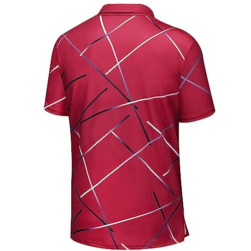 Men's Golf Shirts-Moisture Wicking Dry Fit Performance Recycled Polo Short Sleeve for Bussiness Casual Tennis2