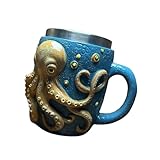 Wsdsgz Taza funcional de pulpos que sirve como adorno para el hogar o tazas prácticas para eventos familiares, accesorios de cocina interactivos para promotores de placer