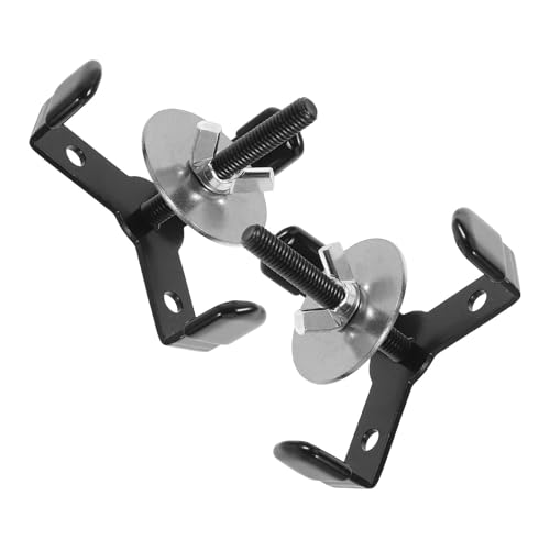 Elegante Soporte de Aluminio Negro para Cascos en Pared