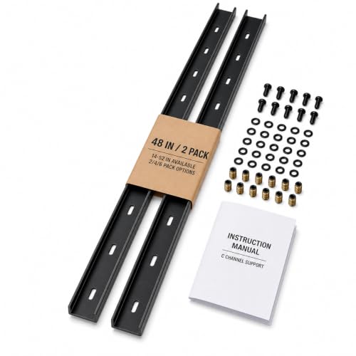 ZONEGRACE Hidden C Channel Bracing, 52 x 2 in, 2 Pack by ZONEGRACE - Used condition - US$34.19