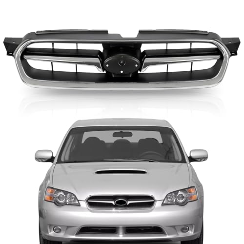 PartsFlow For 2005 2006 2007 Subaru Legacy Front Bumper Grille Grill Assembly Chrome/Black