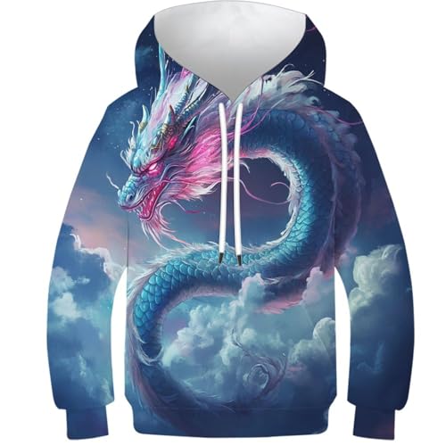 Veste capuche dragon 9-11Y, le cadeau d'anniversaire idéal pour garçon