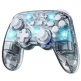 Control para Nintendo Switch 1/2/OLED/Lite y PC, Pro Controller Switch 2 Inalámbrico con Joysticks de Efecto Hall, 7 LED...