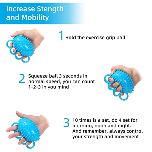 Fanwer LFLAKSK Hand Exercise Ball Finger Therapy Ball thumb #4