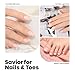Beetles Nail Strengthener and Growth Concealer - Pink White Nail Polish Shimmer Natural Concealer Fingernail Polish, Fast Dry Quick Oil for Salon Home Daily Work - 0.51 FL OZ