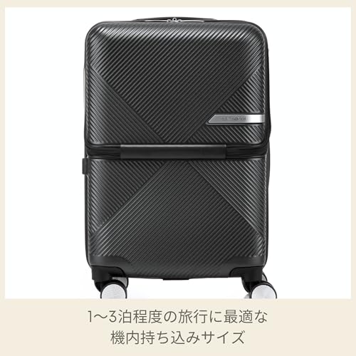 サムソナイト スーツケース キャリーケース ヴォラント Volant 機内持ち込み可 拡張機能付き フロントオープンのみ拡張機能なし 軽量 TSAロック 1~3泊/4~6泊/7泊~ S/M/Lサイズ 33L 3.3kg マットブラック