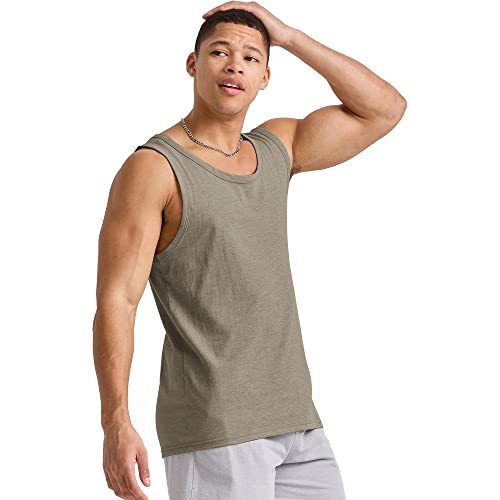 Image of Hanes Mens Originals Tri-Blend Tank Top, Lightweight Tanks for Men, Sleeveless Tank Shirt