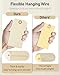 Uniclife 100 Pcs Manila Tags: 4.7 Inch Paper Hang Tags with Reinforced Eyelet and Flexible Wire