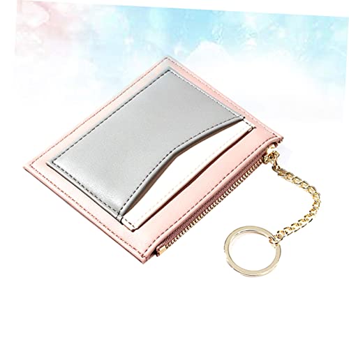 LIFKOME Small Coin Purse Card Holder Pink Fashion Wristlet Wallet Rfid Blocking2