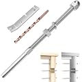 CKE 50 Pack Hand Swage Threaded Stud Tension End Fitting Terminal for 1/8" Cable Railing Kit,T316 Stainless Steel (6" Long for 2x2 to 4x4 Deck Wood Metal Posts)