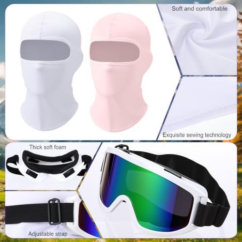 Image of Chicingyou 2 Pack Atv Goggles with 2 Mask for Women Men Adult