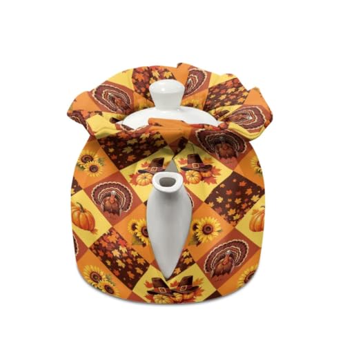 Image of Insulated Kitchen Tea Pot Dust Cover Breakfast Warmer Tea Cozies | Multifunctional Insulated Tea Pot Dust Cover Offers Heat Preservation Works as Breakfast Warmer for Household Kitchens