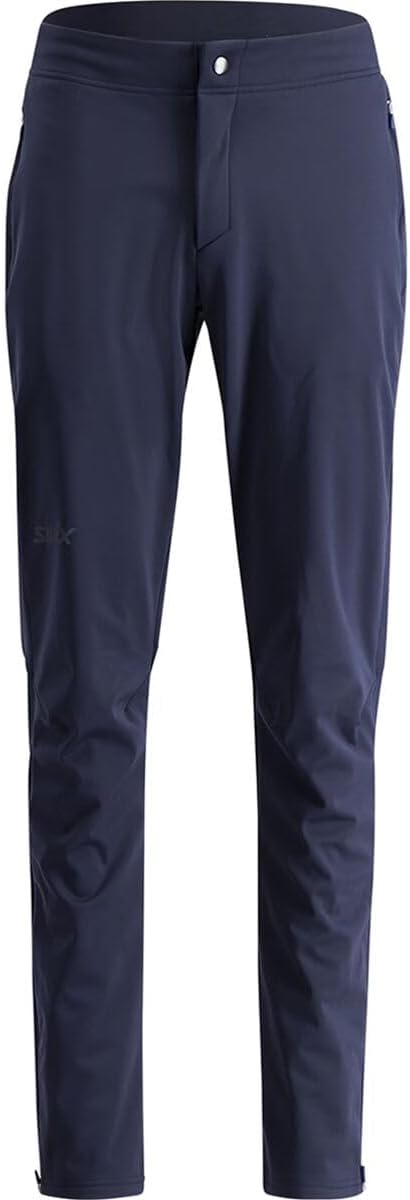 Swix Men's Infinity Softshell Stretchy Durable Water-Repellent/DWR Fleece-Lined Winter Sports Snowboarding Skiing Pants, Dark Navy, XX-Large