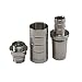 Produktbild THE HOOKAH- Universal Schlauchadapter Set Shisha V2A Edelstahl Schlauchanschluss 18/8 Schliff 3-teiliges Set Schlauch Adapter für alle gängigen Wasserpfeifen