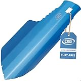 CKG Backpacking Trowel for Digging, Ultralight Aluminum Portable Camping Shovel, Small Trowel Multitool, Design for Camping, Hiking, Outdoor, Travel, Metal Detecting, Color Blue