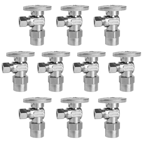 WiseWater Angle Stop Valve 1-2 CPVC x 3-8 Compression