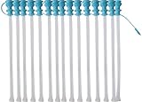 Pucker Powder Candy Funnel Filling Tubes 12-in Long Each - 15 ct. Bag - Candy Art, with Blue Cap