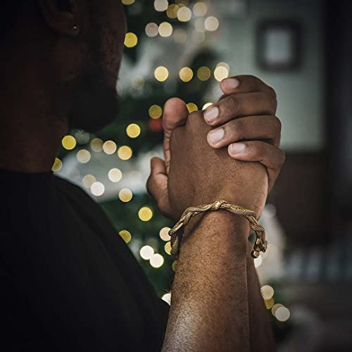 Coppertist.wu Cuff Bracelets For Men Women | Double Snake Twisted Brass Open Bangle Adjustable Vintage Creative Cool Jewelry Gifts (S) #TOP1