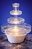 Oasis Supply, 12.5" Lighted Wedding Cake Water Fountain – Clear 3-Tier Decorative Cake Centerpiece Fountain, 10" Wide, Plug-in (No Batteries), for Water Only #5
