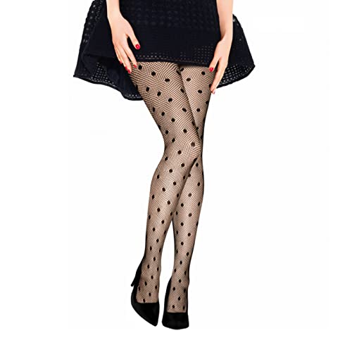 Image of TouchUps Fishnet Stockings Fashion Stockings High Waist Bottom Wear Pull-on Style Breathable, Comfortable