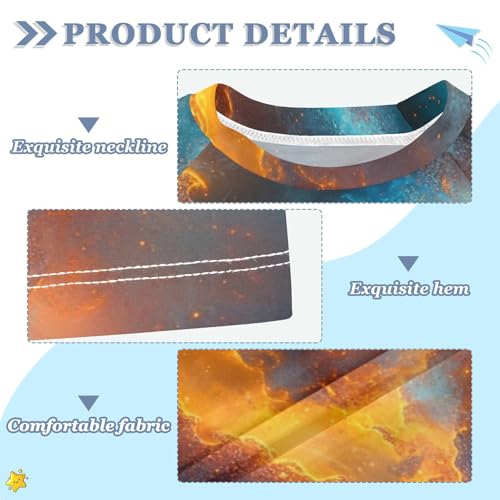 Kids Swimsuit Red Galaxy Starry Sky Sunscreen T-Shirts Swimwear Sets UPF 50+3