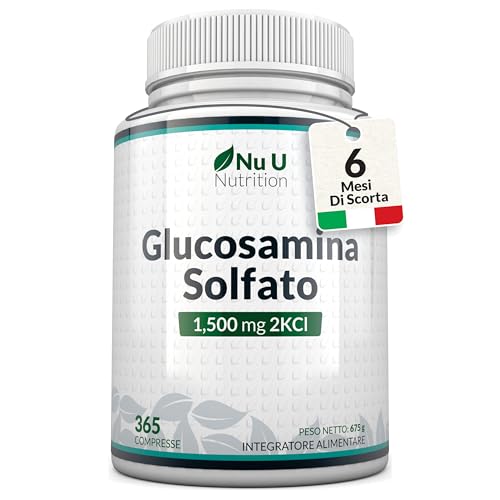 Nu U Nutrition Glucosamina Solfato 1500 mg 365 Compresse