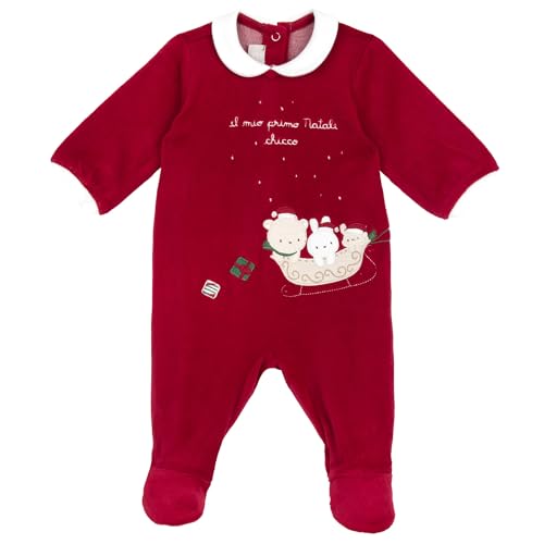Chicco, Pijama Navidad de Bebé para Niño y Niña de Suave Tejido, Ideas Regalo Navidad para Bebé, Ropa Infantil Niño y Niña 0-24 Meses, Designed in Italy