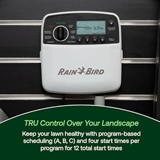 Rain Bird TRU6I Contrôleur/minuteur d'irrigation d'intérieur basé sur programme, compatible WiFi, 6 zones/station