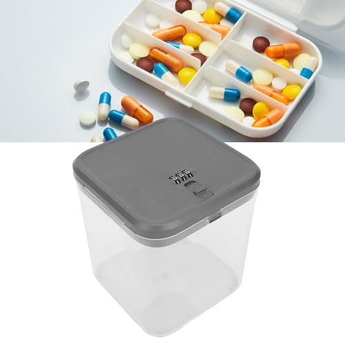 Caja de almacenamiento con cerradura Jeffergarden de plástico para alimentos y medicamentos 4