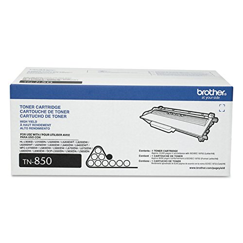 Brother Genuine High Yield Toner Cartridge, TN850, Replacement Black Toner, Page Yield Up to 8, 000 Pages, Amazon Dash Replenishment Cartridge