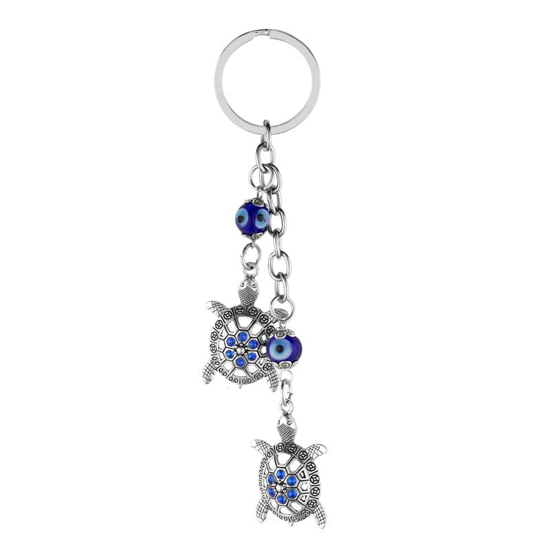 RABARIKAAEvil Eye Keychains: A Protective and Stylish Accessory.Design - Lucky Tortoise (Couple)