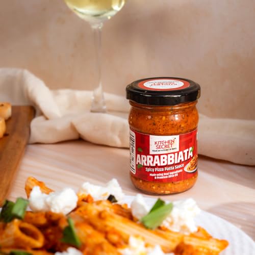 Image of Kitchen Secret Italian Sample Box - 5 Gourmet Sauces - For Pasta, Spaghetti, Pizza, Wraps, Sandwich, No Preservatives, Made with Fresh Quality Ingredients, Taste of Italy