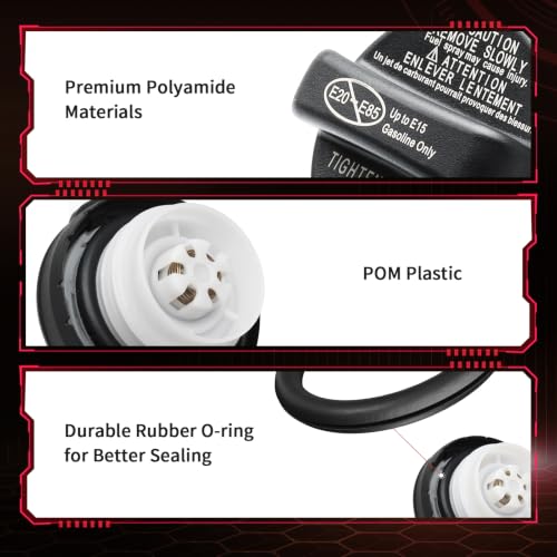 Image of Gas Cap Fuel Cap 77300-07030 77300-53030 for 2014-2021 Toyota Venza Highlander Sienna Tacoma Camry RAV4 Corolla Avalon Tundra Sequioa Prius C-HR, Lexus CT200h ES300h ES350 GS450h NX300h RX350