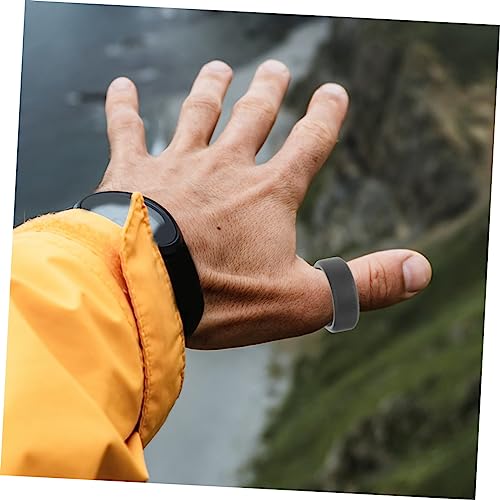 Anillas de silicona flexibles YARNOW 10pcs para hombre miniatura 7