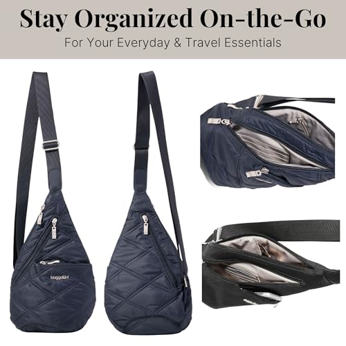 Image of Baggallini Mini Sling - 12x7 Sling Crossbody Bag Backpack with Adjustable Shoulder Strap