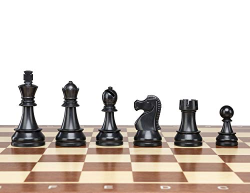 Plastic Chess Pieces 3,75" / 95 mm King Height - Tournament Standard Size Weighted Chessmen