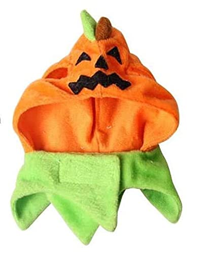 Halloween Katzenkostüm – Kürbis-Hut Für Haustiere, Verstellbar, Aus Weichem Plüsch
