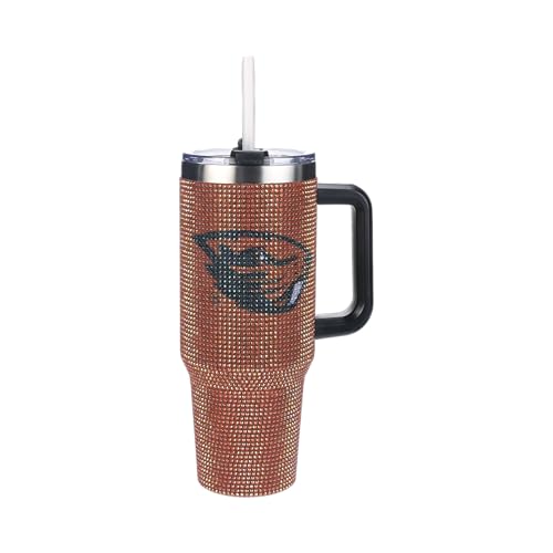 Image of The Memory Company Officially Licensed 40oz TC Bling Game Day Tumbler with Vintage Logo, Oregon State University