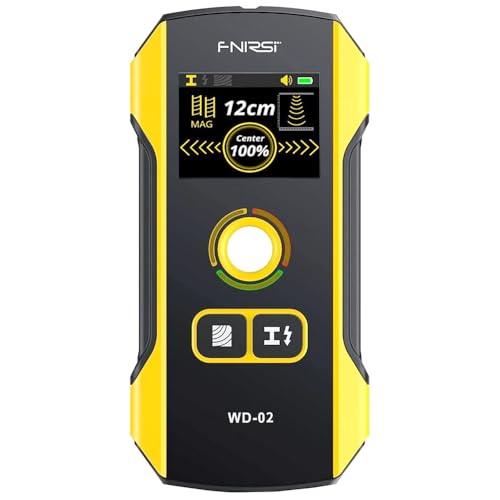 Premium Wall Scanner Stud Finder, Electronic Wall Stud Detector for Wood, Metal Studs, AC Wires, Joists, Pipes, Wire and Water Pipe Stud Finder, Visible Positioning Hole for Accurate Center Detection