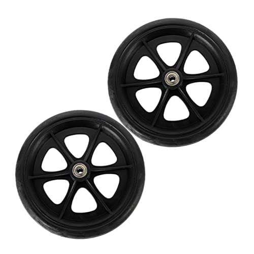 LIFKOME 2Pcs Flexible Wheelchair Front Wheels Heavy Duty Caster Wheel Accessories for Smooth Rolling for Wheelchair and Walker Use
