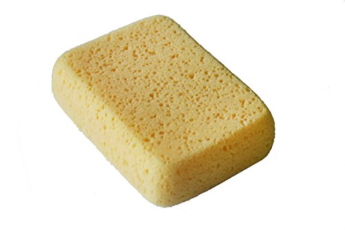 LTWHOME Yellow Large Tile Grout Sponge Cleaning and Washing Sponge(Pack of 6)
