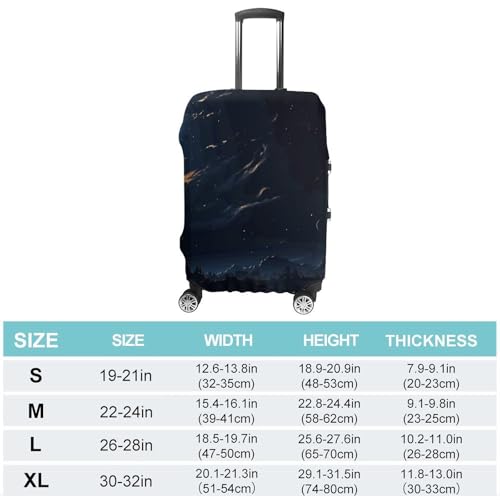 Moon Night Travel Luggage Cover Anti-scratch Suitcase Cover Elastic Suitcase Protective Cover Fits 19-32 Inch Luggage L2
