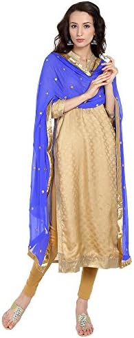 DUPATTA BAZAARWoman's Embroidered Chiffon Dupatta Scarf Shawl Wrap Soft